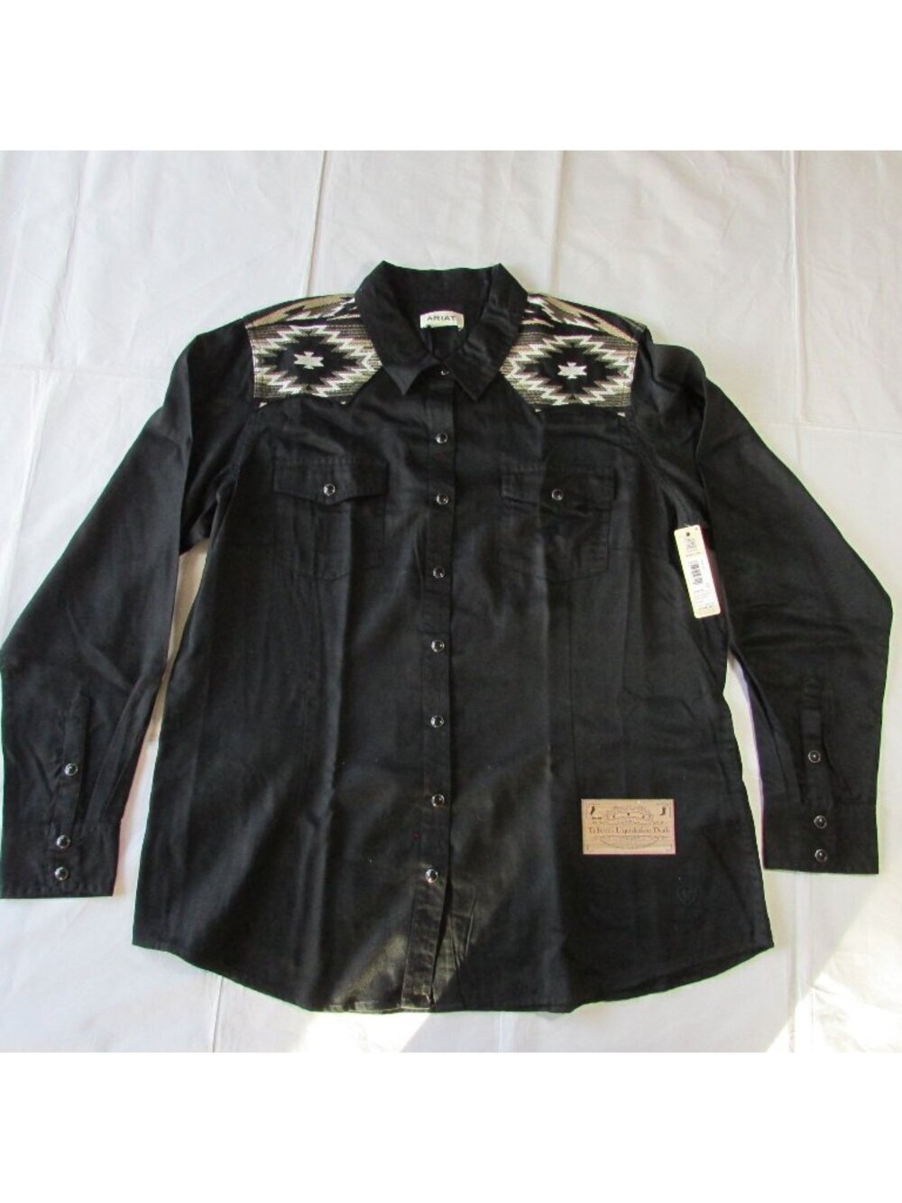 Ariat Women's Long Sleeve Dawn Western Snap Shirt Black 10062789
